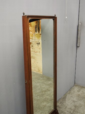 Antique Georgian Style Mahogany Cheval Mirror