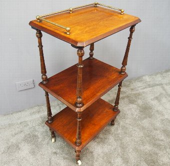 Victorian Walnut Whatnot