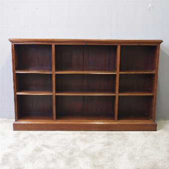 Edwardian Mahogany Open Bookcase