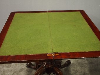 Antique Pair of Victorian Mahogany Card Tables