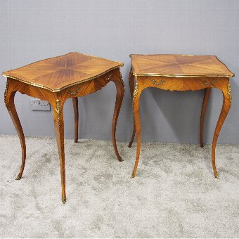 Pair of French Kingwood Occasional Tables