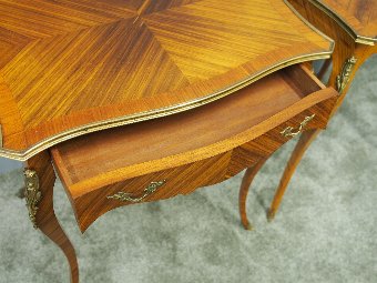 Antique Pair of French Kingwood Occasional Tables