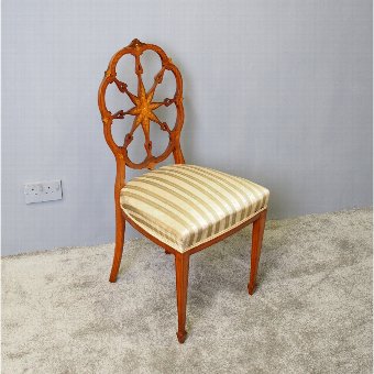 Satinwood and Inlaid Side Chair 