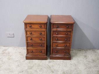 Antique Pair of Victorian Mahogany Bedsides or Lockers