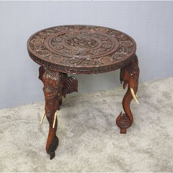 Elephant Design Anglo-Indian Occasional Table