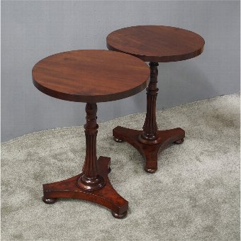 Pair of 19th Century Mahogany Occasional Tables