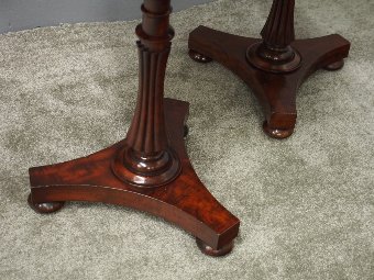 Antique Pair of 19th Century Mahogany Occasional Tables