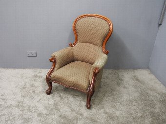 Victorian Mahogany Mens Easy Chair