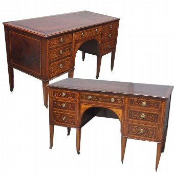 Pair of Kneehole Desks by Maple and Co.