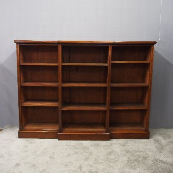 Late Victorian Mahogany Open Bookcase