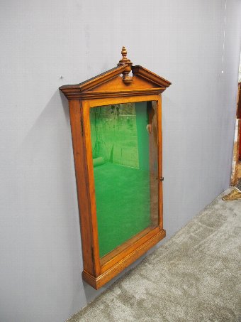 Antique Birch Notice Cabinet or Showcase