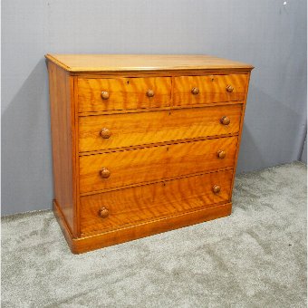 Victorian Satin Birch Chest of Drawers