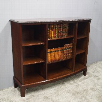 Georgian Style Mahogany Open Bookcase