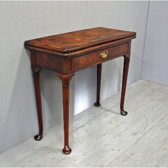 George II Foldover Mahogany Tea Table