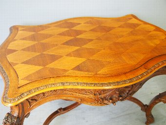 Antique Victorian French Walnut Centre Table