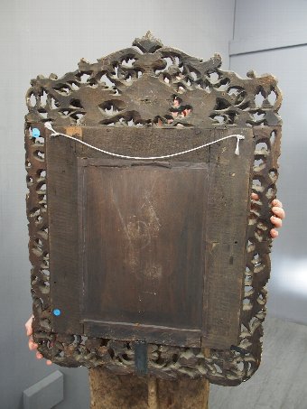 Antique European Painted and Gilded Wall Mirror