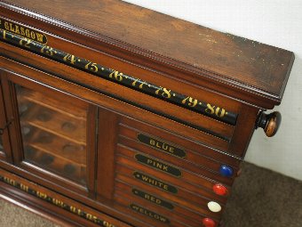 Antique Mahogany Scoreboard by H. Nelmas and Co, Glasgow