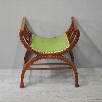 Sheraton Style Mahogany Stool