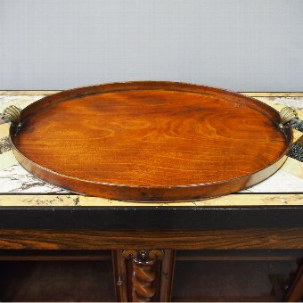 George III Mahogany Oval Tray