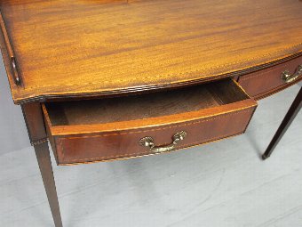 Antique George III Style Bow Front Side Table