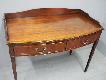 Antique George III Style Bow Front Side Table