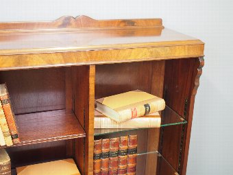 Antique Georgian Style Mahogany Open Bookcase