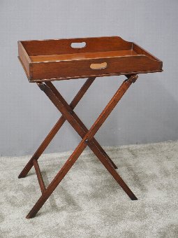 Antique 19th Century Butlers Tray and Stand