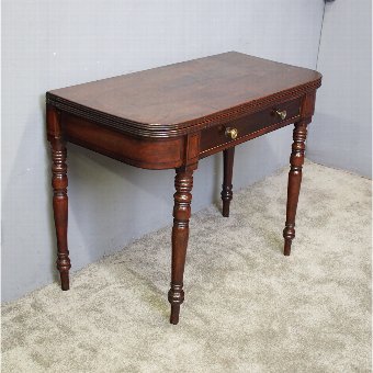 George IV Scottish Mahogany Foldover Tea Table