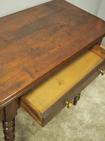 Antique George IV Scottish Mahogany Foldover Tea Table