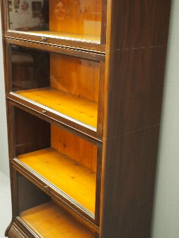 Antique Tall Mahogany Six Door Bookcase