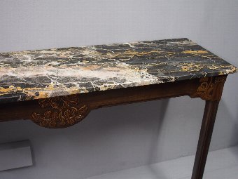 Antique Marble Chinoiserie Console Table by Whytock and Reid