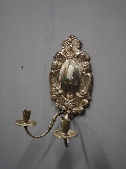Antique EPNS Queen Anne Style Wall Sconce