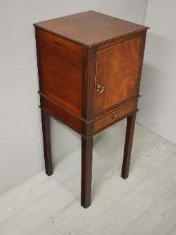 Antique Chippendale Style Mahogany Bedside Locker