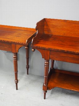 Antique Matched Pair of a Wash Stand and Writing Table