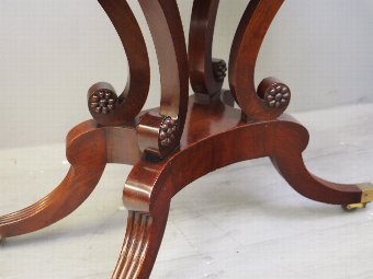 Antique Regency Mahogany Tea Table by William Trotter