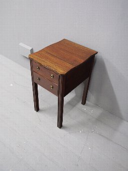 Antique Chippendale Style Mahogany Bedside Locker