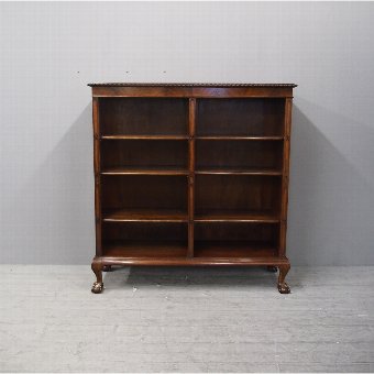 Edwardian Mahogany Open Bookcase