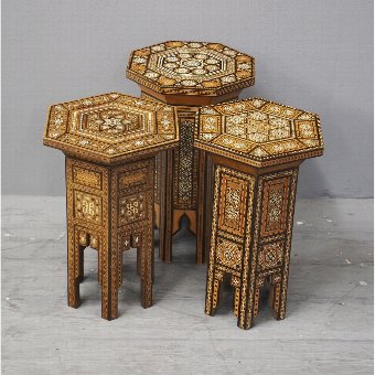 Set of 3 Syrian Occasional Tables