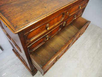 Antique Charles II English Oak Chest of Drawers