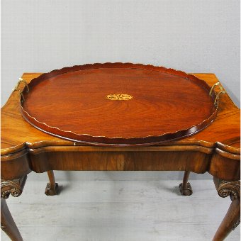 George III Mahogany Oval Tray