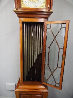 Antique Edwardian Mahogany Grandfather Clock by James Ramsay, Dundee