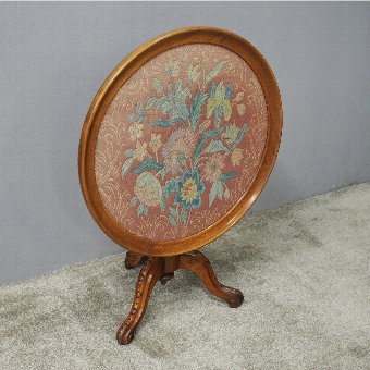 Victorian Walnut Snap Top Occasional Table