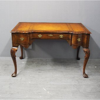 Georgian Style Walnut Writing Table or Desk