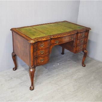 George II Style Walnut Writing Desk