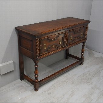 Jacobean Style Oak Serving Table