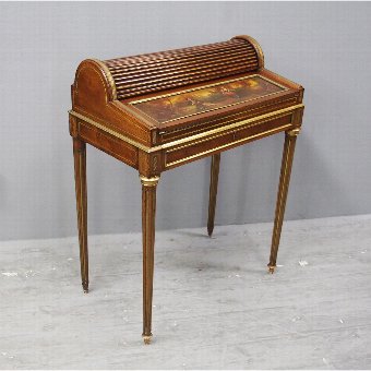 French Victorian Mahogany Bureau de Dame