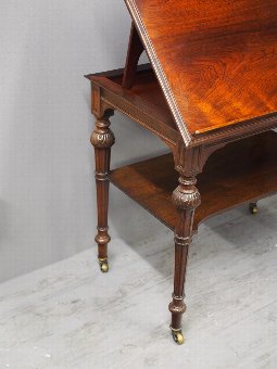 Antique Victorian Rosewood Architects Table