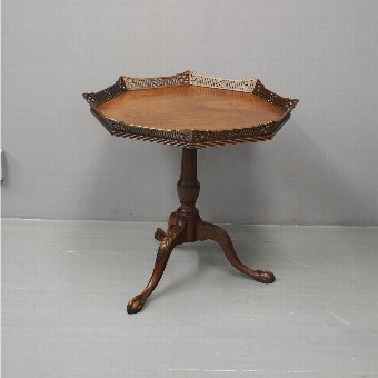 George III Style Mahogany Tray Top Table