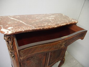 Antique French Serpentine Fronted Rosewood Cabinet