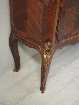 Antique French Serpentine Fronted Rosewood Cabinet
